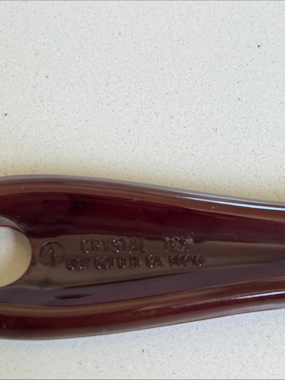 COACH Tortoiseshell-Style Shoe Horn with Gold Logo - Picture 3 of 3